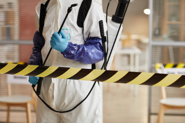 Professional Biohazard Cleanup technician working in Matthews, IN